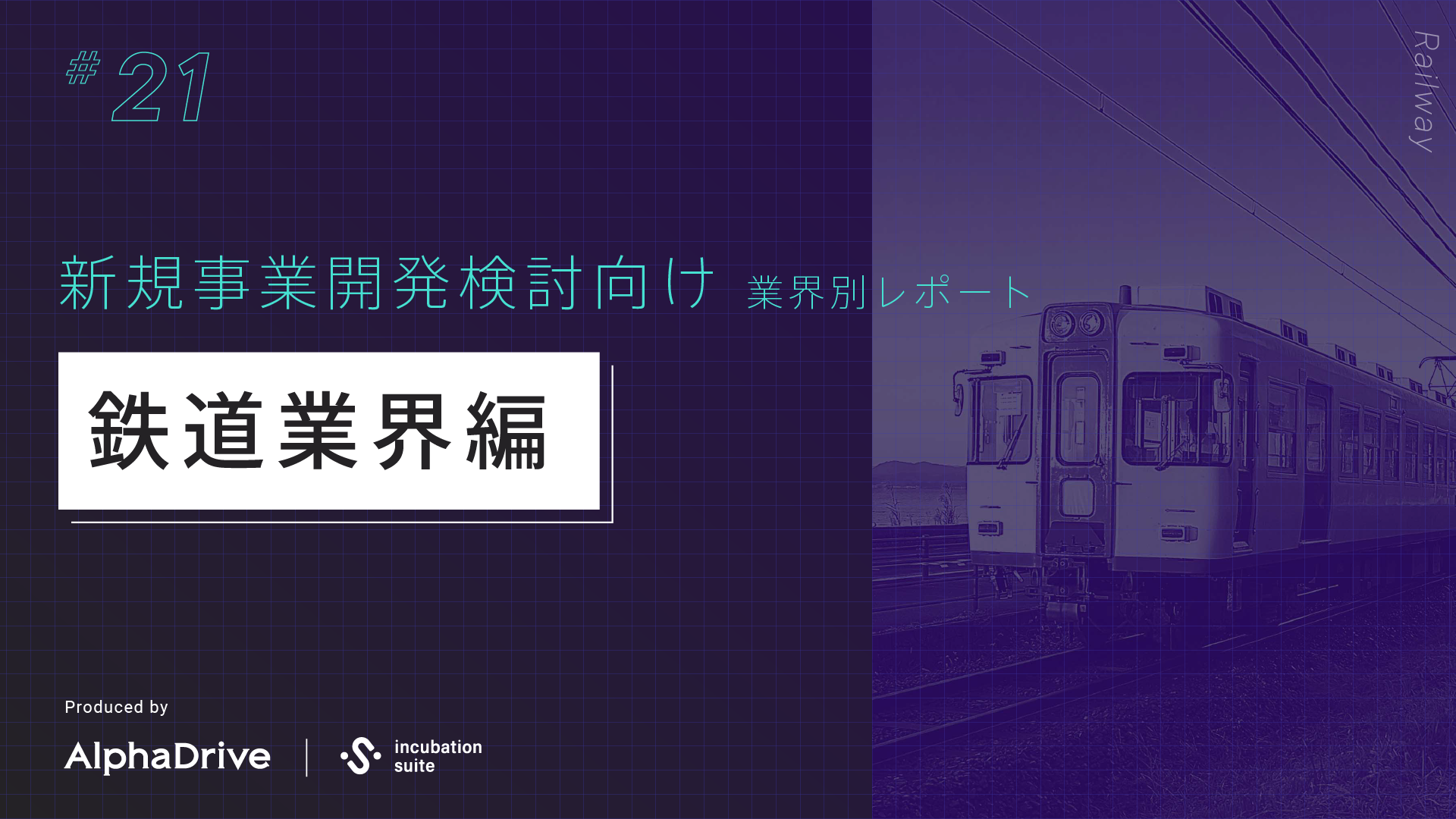 【新規事業開発検討向け】 業界別 構造課題レポート 〜鉄道業界編〜